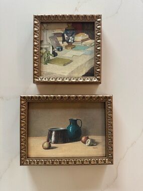 Hearth & Hand Wall Art Pair with Gold Frames set